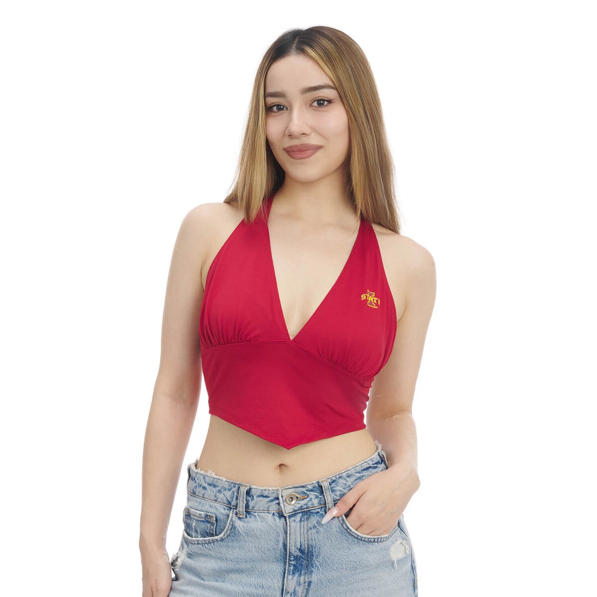 ZooZatz Women's I-State Cardinal 26 Halter Top vendor image